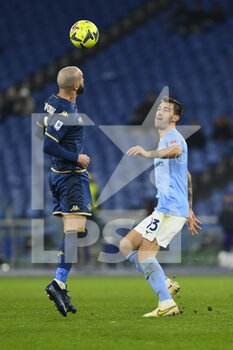 2023-01-29 - Riccardo Saponara of ACF Fiorentina and Alessio Romagnoli of S.S. LAZIO during the 20th day of the Serie A Championship between S.S. Lazio vs ACF Fiorentina on January 29 2023 at the Stadio Olimpico in Rome, Italy. - SS LAZIO VS ACF FIORENTINA - ITALIAN SERIE A - SOCCER