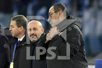 2023-01-29 - Vincenzo Italiano of ACF Fiorentina and Maurizio Sarri of S.S. LAZIO during the 20th day of the Serie A Championship between S.S. Lazio vs ACF Fiorentina on January 29 2023 at the Stadio Olimpico in Rome, Italy. - SS LAZIO VS ACF FIORENTINA - ITALIAN SERIE A - SOCCER