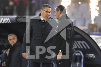 2023-04-08 - Marco Landucci of Juventus F.C. and Maurizio Sarri of S.S. LAZIO during the 29th day of the Serie A Championship between S.S. Lazio vs Juventus F.C. on April 8, 2023 at the Stadio Olimpico in Rome, Italy. - SS LAZIO VS JUVENTUS FC - ITALIAN SERIE A - SOCCER