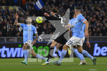 2023-04-08 - Elseid Hysaj of S.S. LAZIO and Adrien Rabiot of Juventus F.C. during the 29th day of the Serie A Championship between S.S. Lazio vs Juventus F.C. on April 8, 2023 at the Stadio Olimpico in Rome, Italy. - SS LAZIO VS JUVENTUS FC - ITALIAN SERIE A - SOCCER