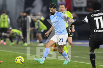 2023-04-08 - Elseid Hysaj of S.S. LAZIO during the 29th day of the Serie A Championship between S.S. Lazio vs Juventus F.C. on April 8, 2023 at the Stadio Olimpico in Rome, Italy. - SS LAZIO VS JUVENTUS FC - ITALIAN SERIE A - SOCCER