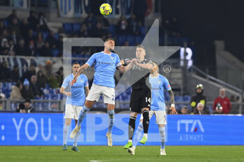 2023-04-08 - Sergej Milinković-Savić of S.S. LAZIO and Arkadiusz Milik of Juventus F.C. during the 29th day of the Serie A Championship between S.S. Lazio vs Juventus F.C. on April 8, 2023 at the Stadio Olimpico in Rome, Italy. - SS LAZIO VS JUVENTUS FC - ITALIAN SERIE A - SOCCER