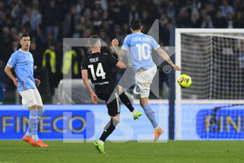 2023-04-08 - Arkadiusz Milik of Juventus F.C. and Luis Alberto of S.S. LAZIO during the 29th day of the Serie A Championship between S.S. Lazio vs Juventus F.C. on April 8, 2023 at the Stadio Olimpico in Rome, Italy. - SS LAZIO VS JUVENTUS FC - ITALIAN SERIE A - SOCCER