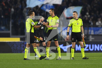 2023-04-08 - Referee Marco Di Bello during the 29th day of the Serie A Championship between S.S. Lazio vs Juventus F.C. on April 8, 2023 at the Stadio Olimpico in Rome, Italy. - SS LAZIO VS JUVENTUS FC - ITALIAN SERIE A - SOCCER