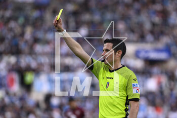2023-04-22 - Referee Davide Ghersini during the 31th day of the Serie A Championship between S.S. Lazio vs Torino F.C. on April 22, 2023 at the Stadio Olimpico in Rome, Italy. - SS LAZIO VS TORINO FC - ITALIAN SERIE A - SOCCER