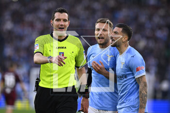 2023-04-22 - Referee Davide Ghersini during the 31th day of the Serie A Championship between S.S. Lazio vs Torino F.C. on April 22, 2023 at the Stadio Olimpico in Rome, Italy. - SS LAZIO VS TORINO FC - ITALIAN SERIE A - SOCCER