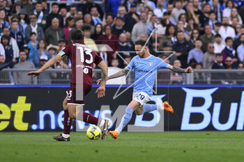 2023-04-22 - Manuel Lazzari of S.S. LAZIO during the 31th day of the Serie A Championship between S.S. Lazio vs Torino F.C. on April 22, 2023 at the Stadio Olimpico in Rome, Italy. - SS LAZIO VS TORINO FC - ITALIAN SERIE A - SOCCER