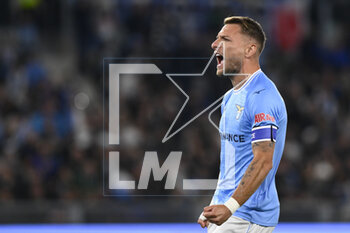 2023-05-03 - Ciro Immobile of S.S. LAZIO celebrates after scoring the 1-0 goal disallowed by VARduring the 33th day of the Serie A Championship between S.S. Lazio vs U.S. Sassuolo on May 3, 2023 at the Stadio Olimpico in Rome, Italy. - SS LAZIO VS US SASSUOLO - ITALIAN SERIE A - SOCCER