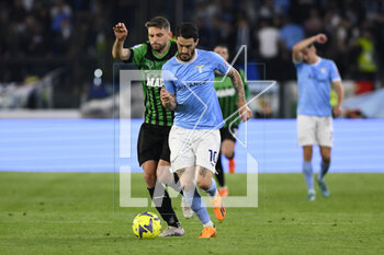 2023-05-03 - Luis Alberto of S.S. LAZIO and Domenico Berardi of U.S. Sassuolo during the 33th day of the Serie A Championship between S.S. Lazio vs U.S. Sassuolo on May 3, 2023 at the Stadio Olimpico in Rome, Italy. - SS LAZIO VS US SASSUOLO - ITALIAN SERIE A - SOCCER