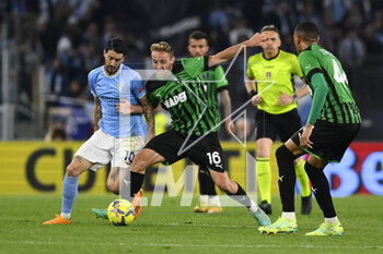 2023-05-03 - Luis Alberto of S.S. LAZIO and Davide Frattesi of U.S. Sassuolo during the 33th day of the Serie A Championship between S.S. Lazio vs U.S. Sassuolo on May 3, 2023 at the Stadio Olimpico in Rome, Italy. - SS LAZIO VS US SASSUOLO - ITALIAN SERIE A - SOCCER