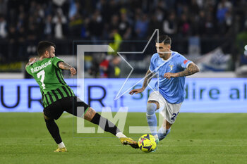 2023-05-03 - Mattia Zaccagni of S.S. LAZIO and Matheus Henrique of U.S. Sassuolo during the 33th day of the Serie A Championship between S.S. Lazio vs U.S. Sassuolo on May 3, 2023 at the Stadio Olimpico in Rome, Italy. - SS LAZIO VS US SASSUOLO - ITALIAN SERIE A - SOCCER