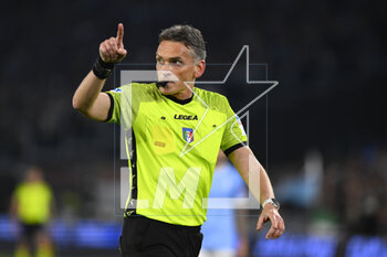 2023-05-03 - Referee Massimiliano Irrati during the 33th day of the Serie A Championship between S.S. Lazio vs U.S. Sassuolo on May 3, 2023 at the Stadio Olimpico in Rome, Italy. - SS LAZIO VS US SASSUOLO - ITALIAN SERIE A - SOCCER