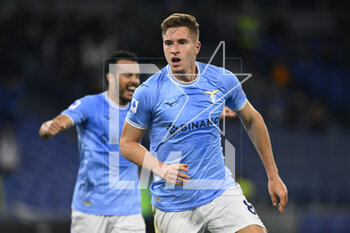 2023-05-03 - Toma Basic of S.S. LAZIO celebrates after scoring the 2-0 during the 33th day of the Serie A Championship between S.S. Lazio vs U.S. Sassuolo on May 3, 2023 at the Stadio Olimpico in Rome, Italy. - SS LAZIO VS US SASSUOLO - ITALIAN SERIE A - SOCCER