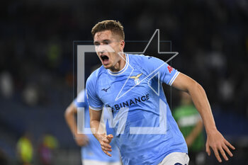 2023-05-03 - Toma Basic of S.S. LAZIO celebrates after scoring the 2-0 during the 33th day of the Serie A Championship between S.S. Lazio vs U.S. Sassuolo on May 3, 2023 at the Stadio Olimpico in Rome, Italy. - SS LAZIO VS US SASSUOLO - ITALIAN SERIE A - SOCCER