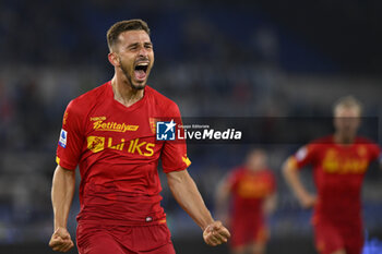 2023-05-12 - Remi Oudin of U.S. Lecce celebrates after scoring the 1-1 during the 35th day of the Serie A Championship between S.S. Lazio vs U.S. Lecce on May 12, 2023 at the Stadio Olimpico in Rome, Italy. - SS LAZIO VS US LECCE - ITALIAN SERIE A - SOCCER