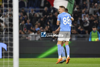 2023-05-12 - Sergej Milinkovic-Savic of S.S. LAZIO celebrates after scoring the 2-2 during the 35th day of the Serie A Championship between S.S. Lazio vs U.S. Lecce on May 12, 2023 at the Stadio Olimpico in Rome, Italy. - SS LAZIO VS US LECCE - ITALIAN SERIE A - SOCCER
