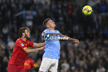 2023-05-12 - Antonino Gallo of U.S. Lecce and Sergej Milinkovic-Savic of S.S. LAZIO during the 35th day of the Serie A Championship between S.S. Lazio vs U.S. Lecce on May 12, 2023 at the Stadio Olimpico in Rome, Italy. - SS LAZIO VS US LECCE - ITALIAN SERIE A - SOCCER