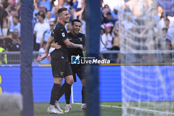 2023-05-28 - Sergej Milinkovic-Savic of S.S. Lazio celebrates after scoring 2-0 during the 37th day of the Serie A Championship between S.S. Lazio vs U.S. Cremonese on May 28, 2023 at the Stadio Olimpico in Rome, Italy. - SS LAZIO VS US CREMONESE - ITALIAN SERIE A - SOCCER