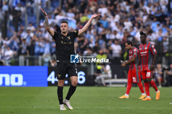 2023-05-28 - Sergej Milinkovic-Savic of S.S. Lazio score the gol of 3-2 during the 37th day of the Serie A Championship between S.S. Lazio vs U.S. Cremonese on May 28, 2023 at the Stadio Olimpico in Rome, Italy. - SS LAZIO VS US CREMONESE - ITALIAN SERIE A - SOCCER