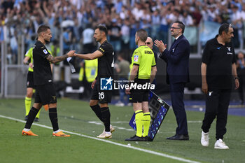 2023-05-28 - Sergej Milinkovic-Savic of S.S. Lazio score the gol of 3-2 during the 37th day of the Serie A Championship between S.S. Lazio vs U.S. Cremonese on May 28, 2023 at the Stadio Olimpico in Rome, Italy. - SS LAZIO VS US CREMONESE - ITALIAN SERIE A - SOCCER
