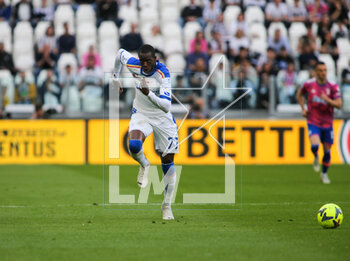2023-05-03 - Assan Ceesay of Us Lecce during the Italian Serie A, football match between Juventus Fc and Us Lecce, on 03 May 2023 at Allianz stadium, Turin Italy. Photo Nderim Kaceli - JUVENTUS FC VS US LECCE - ITALIAN SERIE A - SOCCER