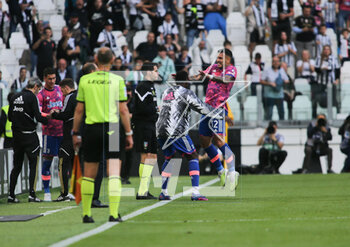 2023-05-03 - Leandro Paredes of Juventus celebrating after a goal during the Italian Serie A, football match between Juventus Fc and Us Lecce, on 03 May 2023 at Allianz stadium, Turin Italy. Photo Nderim Kaceli - JUVENTUS FC VS US LECCE - ITALIAN SERIE A - SOCCER
