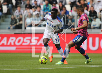 2023-05-03 - Lameck Banda of Us Lecce during the Italian Serie A, football match between Juventus Fc and Us Lecce, on 03 May 2023 at Allianz stadium, Turin Italy. Photo Nderim Kaceli - JUVENTUS FC VS US LECCE - ITALIAN SERIE A - SOCCER