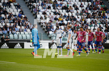 2023-05-03 - Assan Ceesay of Us Lecce during the Italian Serie A, football match between Juventus Fc and Us Lecce, on 03 May 2023 at Allianz stadium, Turin Italy. Photo Nderim Kaceli - JUVENTUS FC VS US LECCE - ITALIAN SERIE A - SOCCER