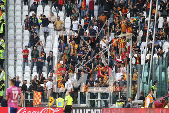 2023-05-03 - Us Lecce fans during the Italian Serie A, football match between Juventus Fc and Us Lecce, on 03 May 2023 at Allianz stadium, Turin Italy. Photo Nderim Kaceli - JUVENTUS FC VS US LECCE - ITALIAN SERIE A - SOCCER