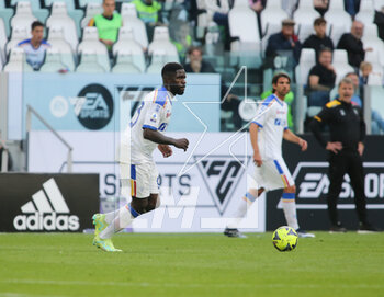 2023-05-03 - Samuel Umtiti of Us Lecce during the Italian Serie A, football match between Juventus Fc and Us Lecce, on 03 May 2023 at Allianz stadium, Turin Italy. Photo Nderim Kaceli - JUVENTUS FC VS US LECCE - ITALIAN SERIE A - SOCCER