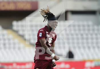 2023-02-05 - Yann Karamoh of Torino FC celebrating after a goal during the Italian serie A, football match between Torino Fc and Udinese Calcio on 05 February 2023 at Stadio Olimpico ‘’Grande Torino’’, Turin, Italy. Photo Ndrerim Kaceli - TORINO FC VS UDINESE CALCIO - ITALIAN SERIE A - SOCCER