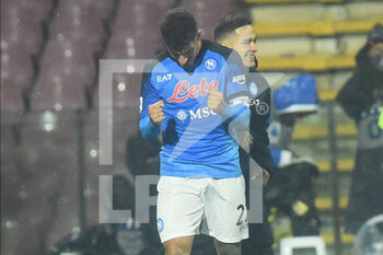 2023-01-21 - Giovanni Di Lorenzo of SSC Napoli  celebrates after scoring goal   during the Serie A match between US Salernitana 1919 v SSC Napoli at Arechi  Stadium  - US SALERNITANA VS SSN NAPOLI - ITALIAN SERIE A - SOCCER