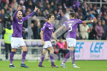 2023-01-07 - Riccardo Saponara (Fiorentina) celebrates - ACF FIORENTINA VS US SASSUOLO - ITALIAN SERIE A - SOCCER