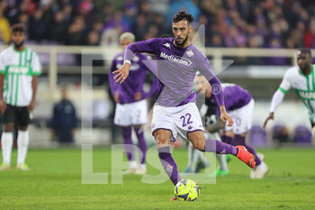 2023-01-07 - Nicolás Gonzales (Fiorentina) scores a goal  - ACF FIORENTINA VS US SASSUOLO - ITALIAN SERIE A - SOCCER