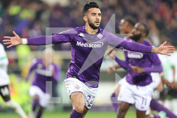 2023-01-07 - Nicolás Gonzales (Fiorentina) celebrates - ACF FIORENTINA VS US SASSUOLO - ITALIAN SERIE A - SOCCER
