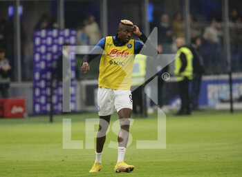 2023-01-04 - Victor Osimhen of SSC Napoli during the Italian Serie A, football match between Fc Inter and Ssc Napoli on Jannuary 04, 2023 at San Siro Stadium, Milan, Italy. Photo Nderim Kaceli - INTER - FC INTERNAZIONALE VS SSC NAPOLI - ITALIAN SERIE A - SOCCER