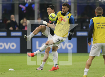 2023-01-04 - Amir Rrahmani of SSC Napoli and Min-jae Kim of SSC Napoli during the Italian Serie A, football match between Fc Inter and Ssc Napoli on Jannuary 04, 2023 at San Siro Stadium, Milan, Italy. Photo Nderim Kaceli - INTER - FC INTERNAZIONALE VS SSC NAPOLI - ITALIAN SERIE A - SOCCER