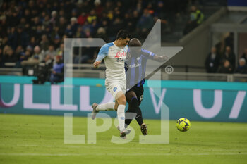 2023-01-04 - Romelo Lukaku of Fc Inter and n3- during the Italian Serie A, football match between Fc Inter and Ssc Napoli on Jannuary 04, 2023 at San Siro Stadium, Milan, Italy. Photo Nderim Kaceli - INTER - FC INTERNAZIONALE VS SSC NAPOLI - ITALIAN SERIE A - SOCCER