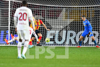 2023-01-14 - Federico Baschirotto, defender of Lecce saves the result during the Italian championship Serie A football match between US Lecce and AC Milan on January 14, 2023 at Via del Mare stadium in Lecce, Italy - FOOTBALL - ITALIAN CHAMP - LECCE V AC MILAN - ITALIAN SERIE A - SOCCER