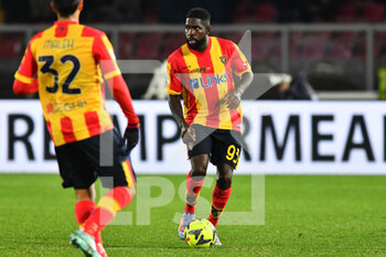 2023-01-14 - Samuel Umtiti, defender of Lecce during the Italian championship Serie A football match between US Lecce and AC Milan on January 14, 2023 at Via del Mare stadium in Lecce, Italy - FOOTBALL - ITALIAN CHAMP - LECCE V AC MILAN - ITALIAN SERIE A - SOCCER