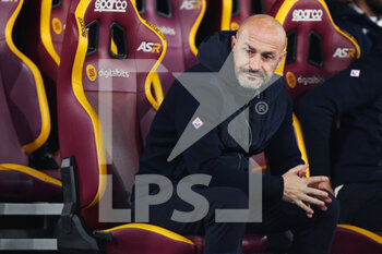 2023-01-15 - Vincenzo Italiano head coach of Fiorentina reacts during the Italian championship Serie A football match between AS Roma and ACF Fiorentina on January 15, 2023 at Stadio Olimpico in Rome, Italy - FOOTBALL - ITALIAN CHAMP - AS ROMA V FIORENTINA - ITALIAN SERIE A - SOCCER