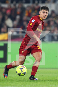 2023-01-15 - Paulo Dybala of Roma in action during the Italian championship Serie A football match between AS Roma and ACF Fiorentina on January 15, 2023 at Stadio Olimpico in Rome, Italy - FOOTBALL - ITALIAN CHAMP - AS ROMA V FIORENTINA - ITALIAN SERIE A - SOCCER