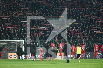 2023-02-28 - cfempnese celebrates the victory at the end of the game - US CREMONESE VS AS ROMA - ITALIAN SERIE A - SOCCER