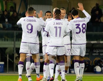 2023-02-27 - Fiorentina Antonin Barak Celebrate his goal with Nicolas Gonzalez, Amrabat Sofyan, Jonathan Ikone, Mandragora Rolando and Arthur Cabral - HELLAS VERONA FC VS ACF FIORENTINA - ITALIAN SERIE A - SOCCER