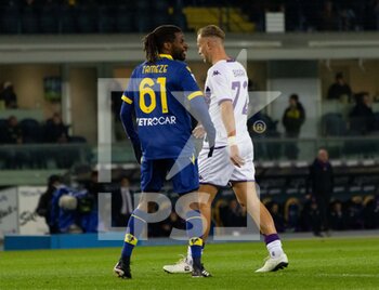 2023-02-27 - Adrien Tameze(Hellas  Verona) and Antonin Barak(Fiorentina) - HELLAS VERONA FC VS ACF FIORENTINA - ITALIAN SERIE A - SOCCER