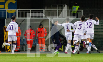 2023-02-27 - Fiorentina Cristiano Biraghi Goal Celebrate - HELLAS VERONA FC VS ACF FIORENTINA - ITALIAN SERIE A - SOCCER