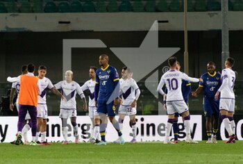 2023-02-27 - Fiorentina celebrates the victory - HELLAS VERONA FC VS ACF FIORENTINA - ITALIAN SERIE A - SOCCER