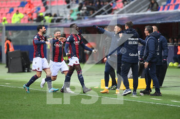 2023-02-26 - Musa Barrow (Bologna) celebrate his goal - BOLOGNA FC VS INTER - FC INTERNAZIONALE - ITALIAN SERIE A - SOCCER