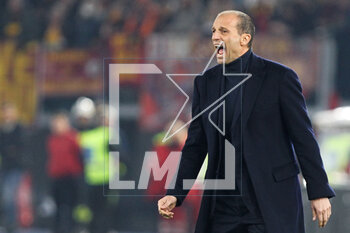 05/03/2023 - Massimiliano Allegri head coach of Juventus reacts during the Italian championship Serie A football match between AS Roma and Juventus FC on March 5, 2023 at Stadio Olimpico in Rome, Italy - FOOTBALL - ITALIAN CHAMP - ROMA V JUVENTUS - SERIE A - CALCIO