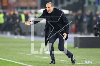 05/03/2023 - Massimiliano Allegri head coach of Juventus reacts during the Italian championship Serie A football match between AS Roma and Juventus FC on March 5, 2023 at Stadio Olimpico in Rome, Italy - FOOTBALL - ITALIAN CHAMP - ROMA V JUVENTUS - SERIE A - CALCIO